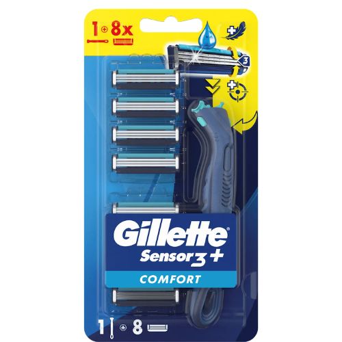 Gillette Sensor 3+ Бритва 1штука с 8 Картриджами