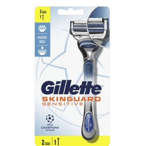 Gillette Skinguard Sensitive Бритва 1штука с 2 Картриджами