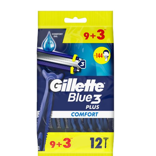 Gillette Blue3 Plus Comfort Одноразовые Бритвы 9+3штук